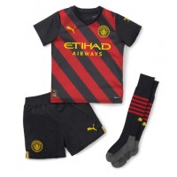 Manchester City Ruben Dias #3 Udebanesæt Børn 2022-23 Kortærmet (+ Korte bukser)